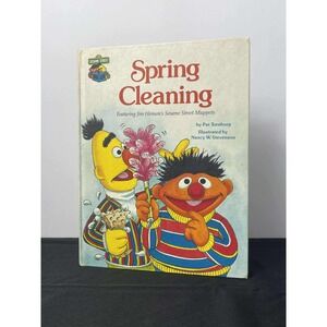 Sesame Street Spring Cleaning Golden Press Book 1980 Vintage